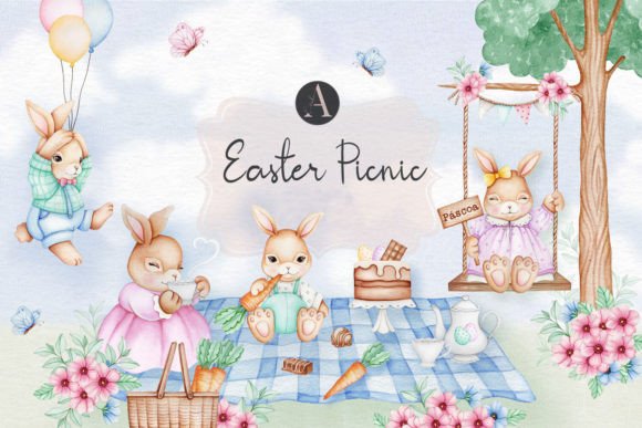 Easter Picnic Clipart Watercolor: An Embroidery Review
