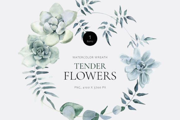 Tender Flowers Watercolor Wreath: A Designer’s Review