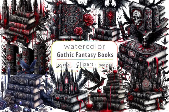 Watercolor Gothic Fantasy Books Illustrations Review