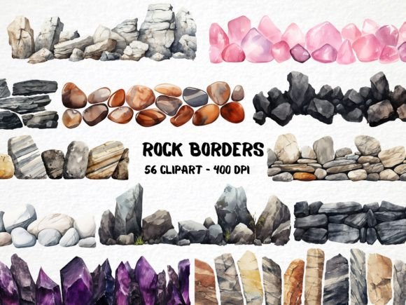 Watercolor Rock Borders: An Embroidery Review