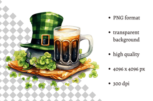 Watercolor Saint Patrick s Day Clipart Illustrations