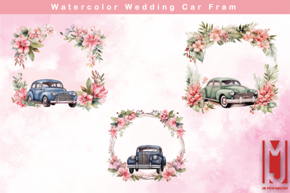 Watercolor Wedding Car Frame: A Stitch Test Review